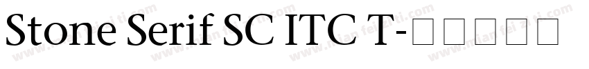 Stone Serif SC ITC T字体转换